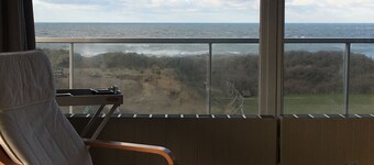 Vue époustouflante sur les dunes et la mer