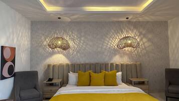 Luxury-Studiosuite, barrierefrei | Hochwertige Bettwaren, Daunenbettdecken, Zimmersafe, Schreibtisch