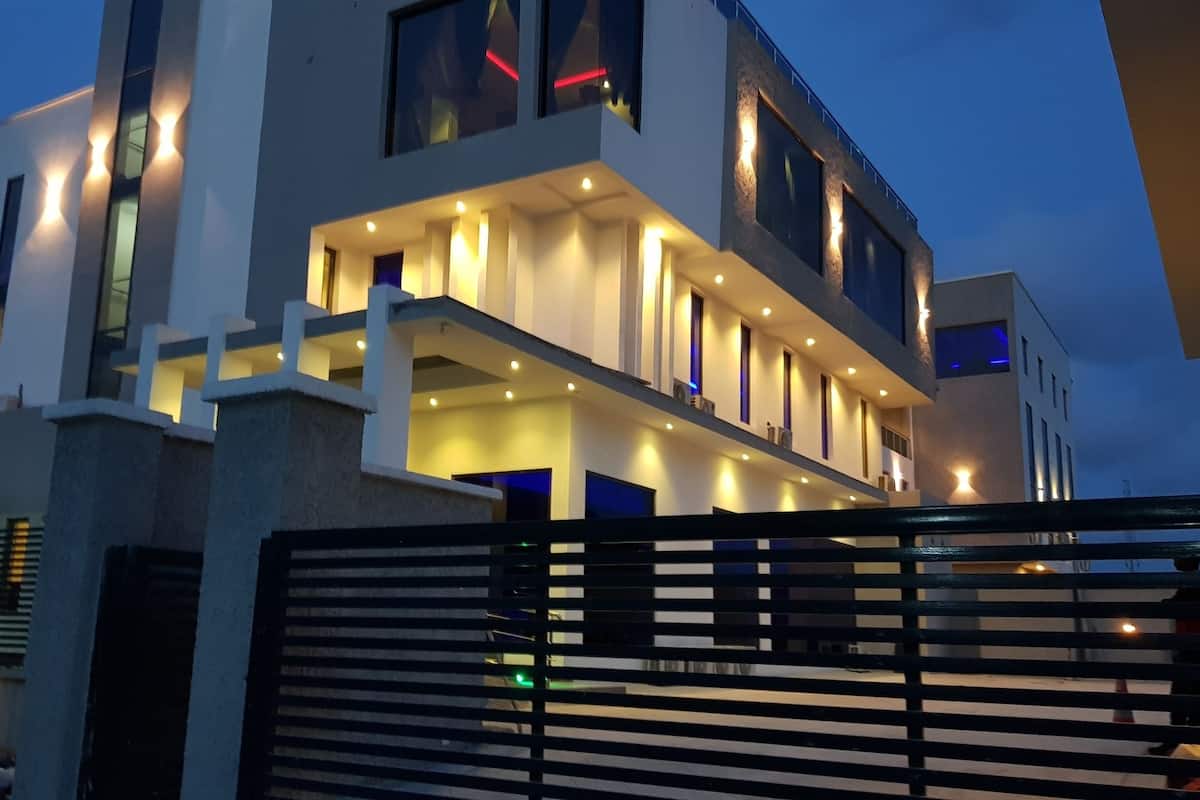 front of property – evening/night