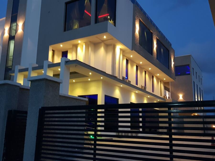 Front of property - evening/night