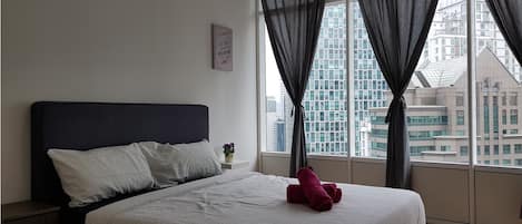 3 chambres, draps en coton égyptien, literie de qualité, bureau