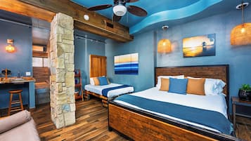 Deluxe Double Room, Multiple Beds, Non Smoking | In-room safe, individually decorated, individually furnished, free WiFi