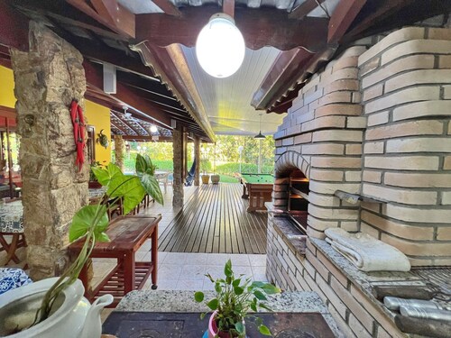 HOUSE COAST OF SUN-BERTIOGA 3 SUITES 3WC PISC. 2 LAVABO- 200 MTS BEACH / WIFI