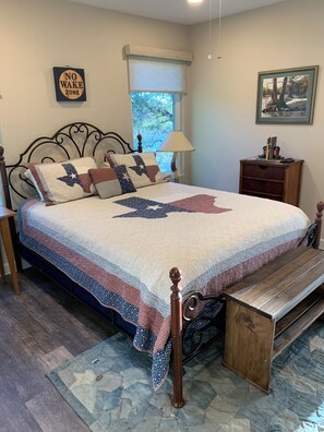 2 bedrooms, iron/ironing board, travel crib, WiFi