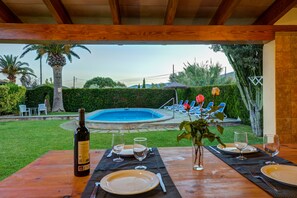 Outdoor pool - Villa Can Lluc(Private villa with big barbecue) (Puerto de Pollença)