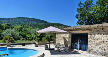 Grand studio indépendant avec piscine dans nid de verdure au coeur du Luberon