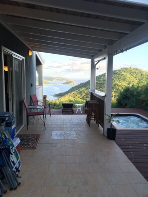 Terrace/patio - Relaxing, Romantic, Private Couples Getaway, just for two W/ Stunning View (St. John)