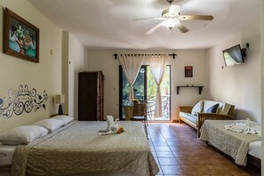 Deluxe Penthouse, Multiple Beds, Non Smoking, City View (Penthouse) | Down comforters, in-room safe, blackout drapes, iron/ironing board - Moonshine Hotel (Playa del Carmen)