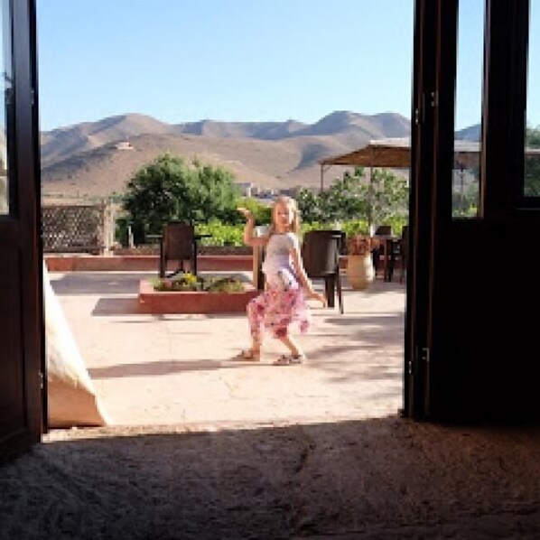 Terrace/patio - Auberge Restaurant Le Safran Taliouine (Taliouine)