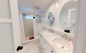 Shower, hair dryer