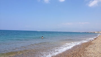 Vlak bij het strand