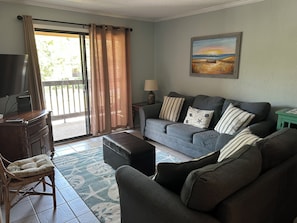 Smart TV, DVD player, books, video library