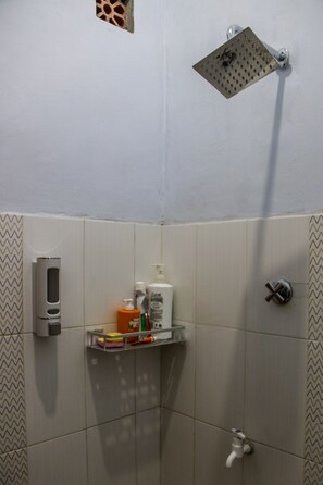 Habitación triple estándar | Ducha del cuarto de baño