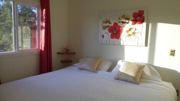 Hytte, flere senger, ikke-røyk | 2 soverom, sengetøy av topp kvalitet, dundyner og individuelt dekorert