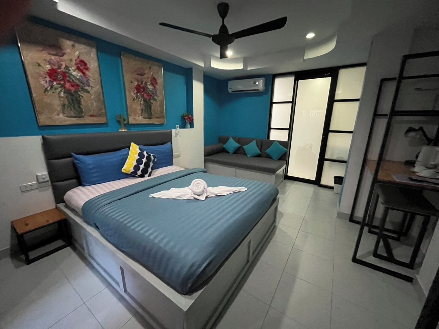 Premium bedding, free WiFi, bed sheets