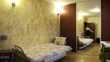 Down comforters, memory foam beds, in-room safe, individually decorated