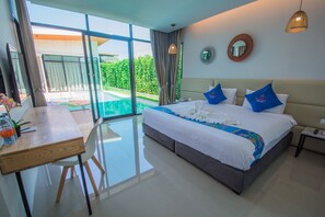 Exclusive Villa, 4 Bedrooms | 4 bedrooms, in-room safe, desk, laptop workspace