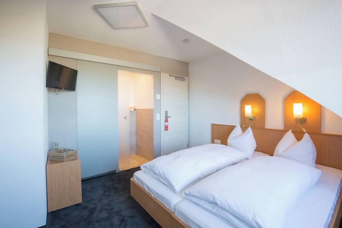 Klassieke tweepersoonskamer, niet-roken, uitzicht op tuin | Uitzicht vanuit de kamer