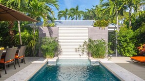 A heated pool