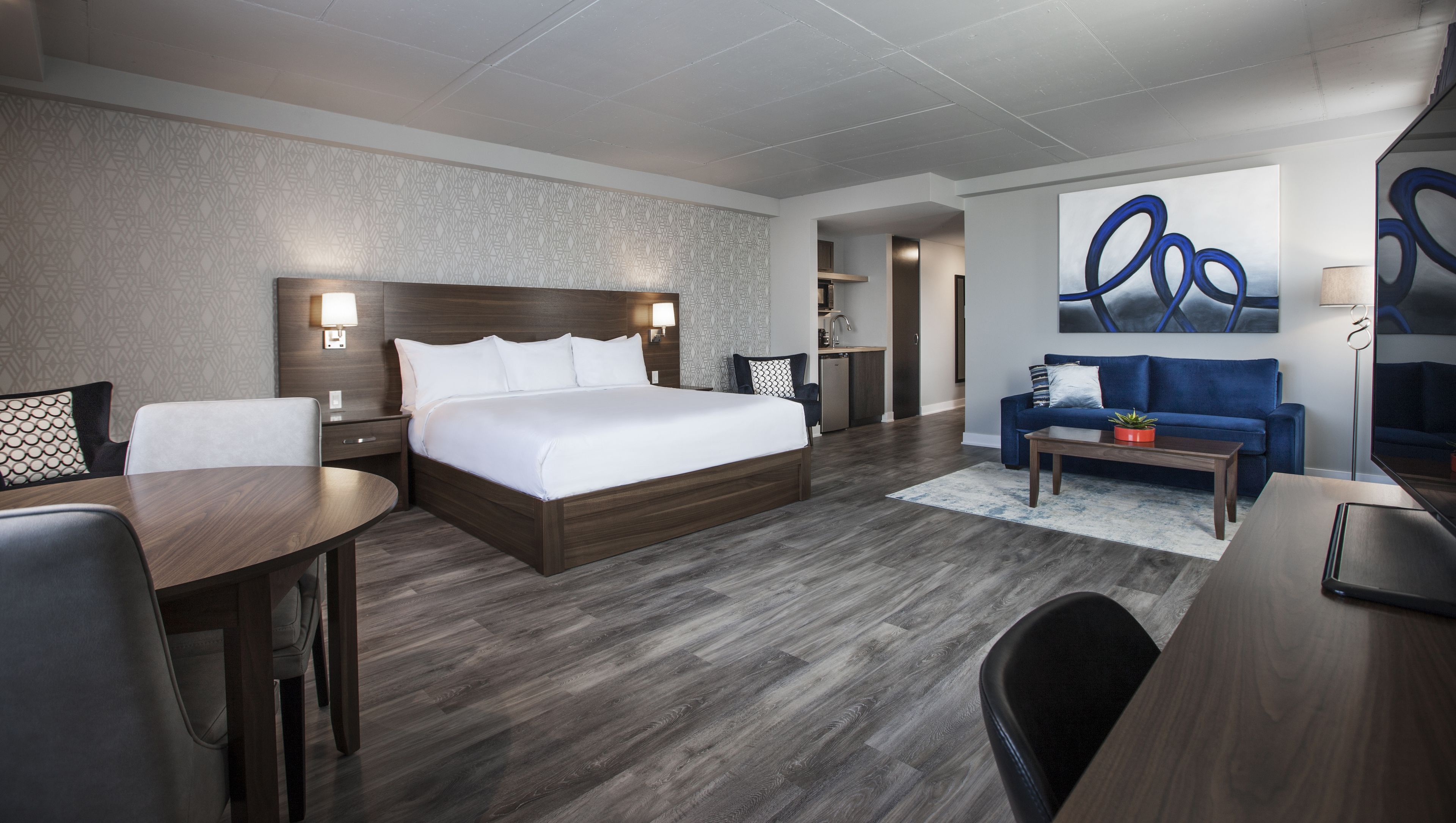 superior loft, 1 king bed with sofa bed | premium bedding, minibar, desk, laptop workspace