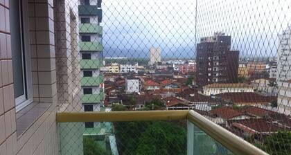 Apto foot in the sand, p / 06 people, balcony, garage, screen protection, kit / beach, wi-fi