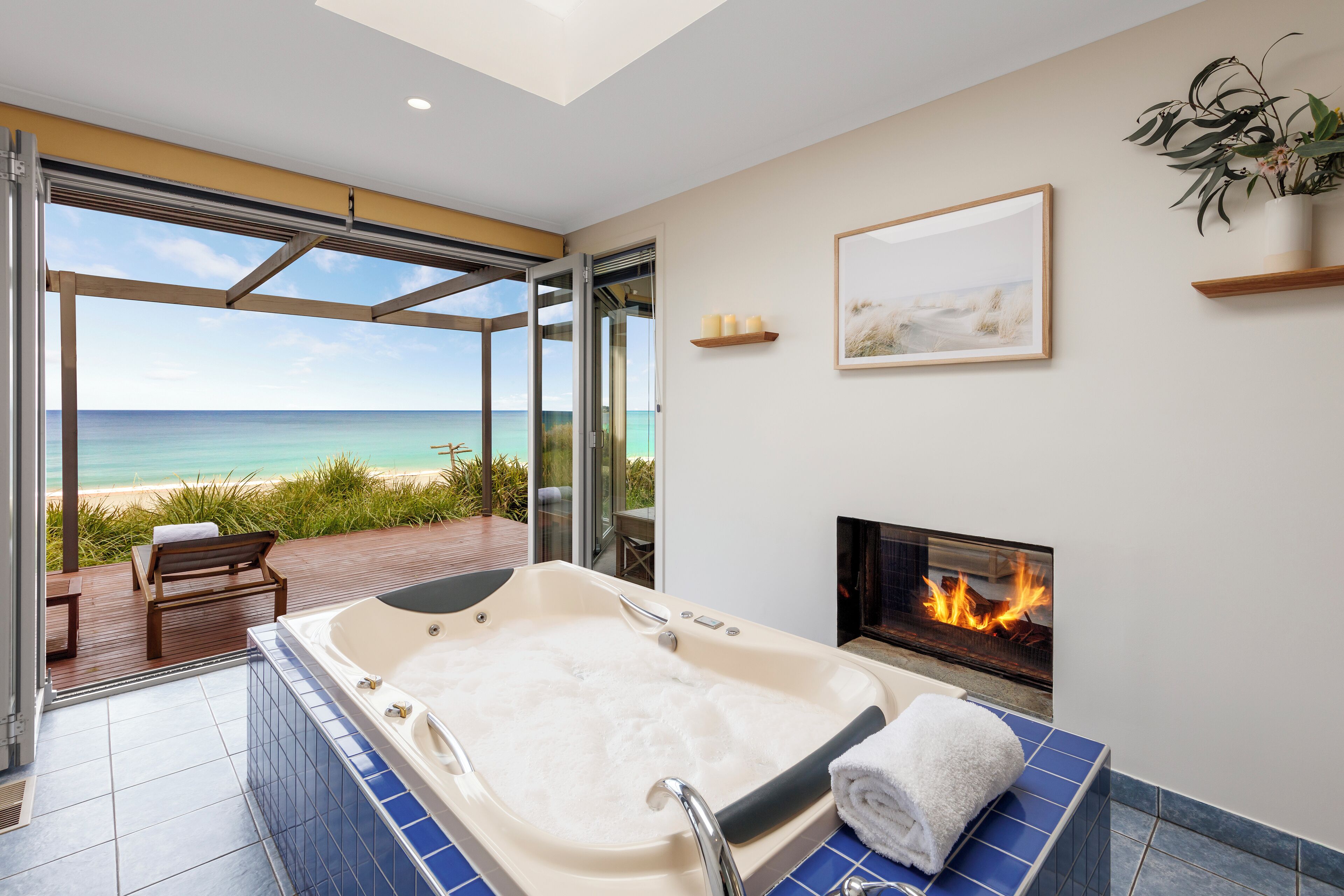 Panoramic Villa, 2 Bedrooms, Sea View | Bathroom | Separate bathtub and shower, jetted bath, free toiletries, hair dryer