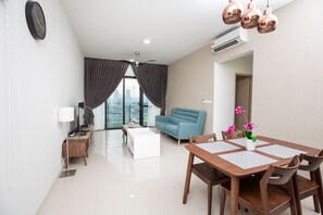 Premium Apartment, 2 Bedrooms | Living room | LED TV - Velocity KL Suites by Luxury Suites Asia (Kuala Lumpur)