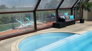 Indoor pool, a heated pool