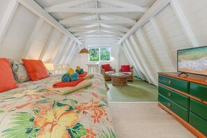 1 dormitorio, tabla de planchar con plancha, wifi y ropa de cama