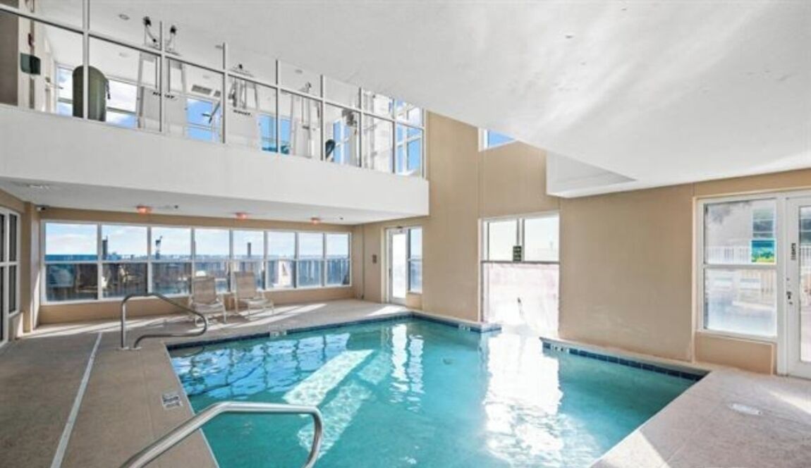 Indoor pool, a heated pool