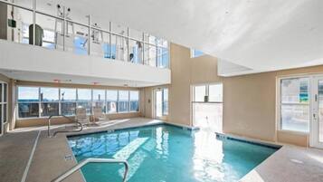 Indoor pool, a heated pool