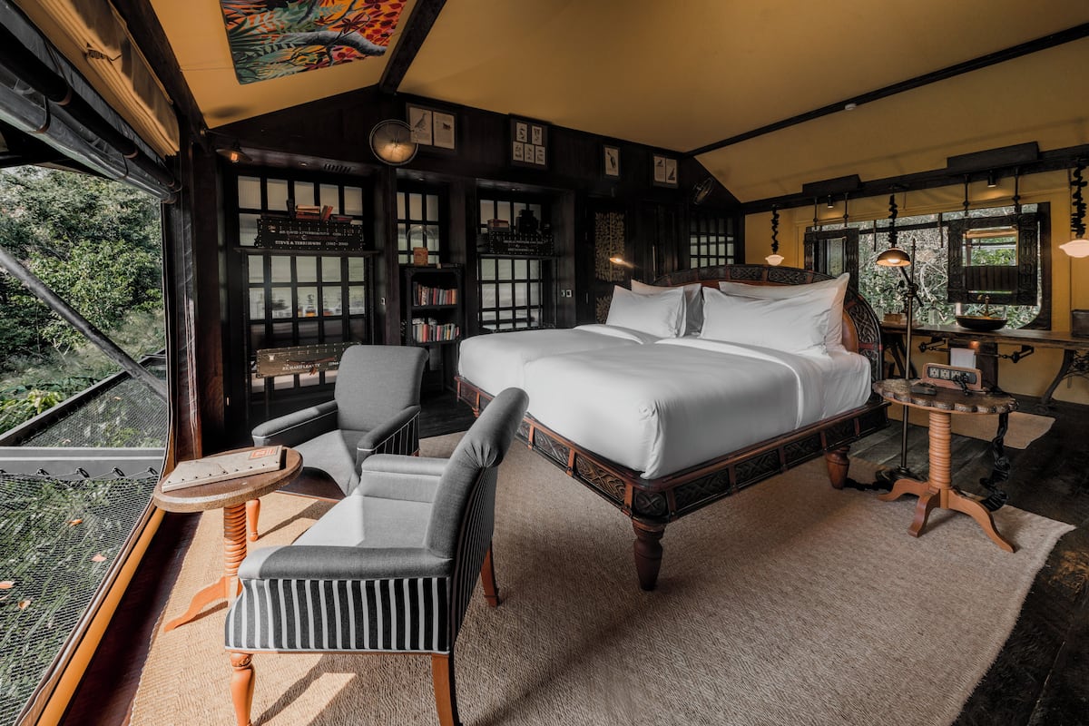 Tält (Wild) | Minibar, värdeförvaringsskåp på rummet och individuell inredning