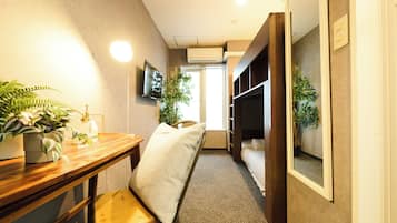 1 Schlafzimmer, Verdunkelungsvorhänge, kostenloses WLAN, Bettwäsche