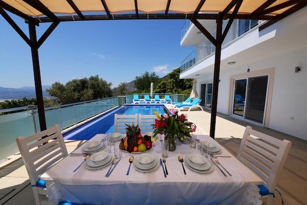 Villa, vue sur la mer | Terrasse/patio