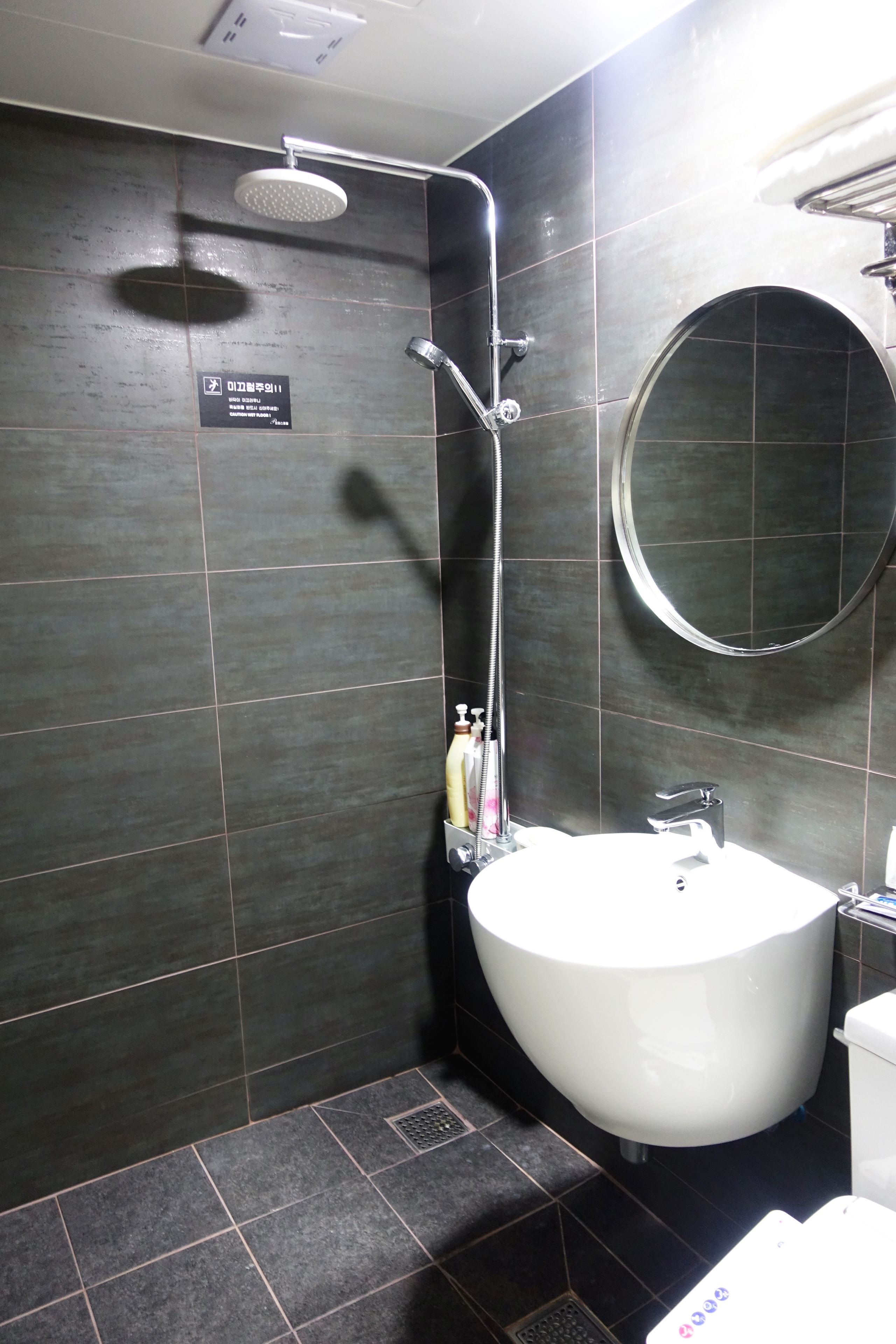 free toiletries, hair dryer, slippers, towels