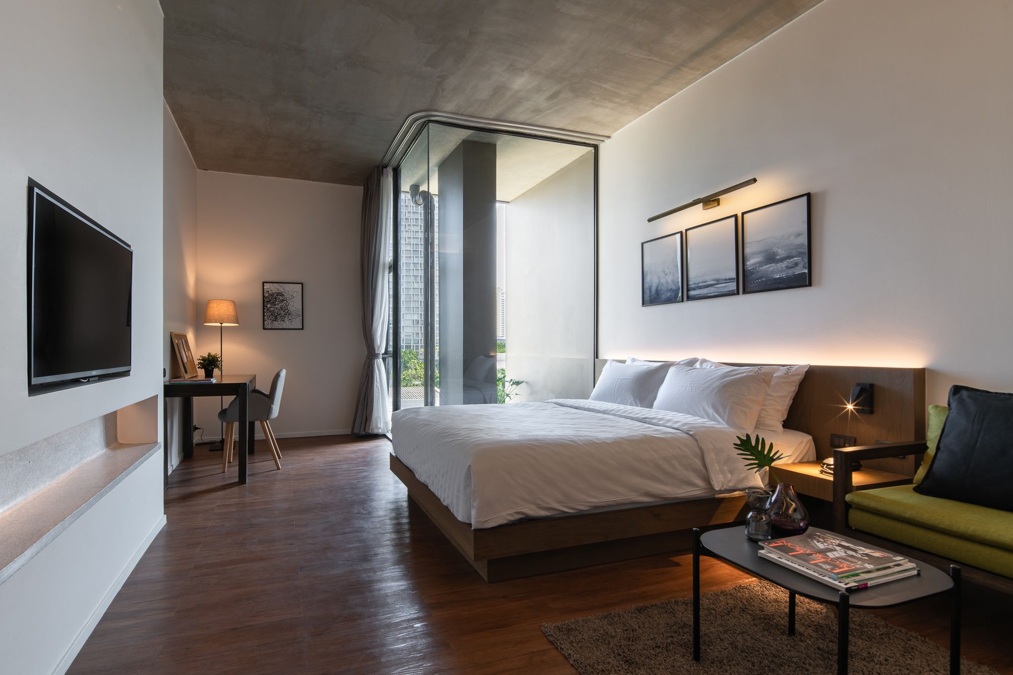 in-room safe, desk, blackout curtains, soundproofing