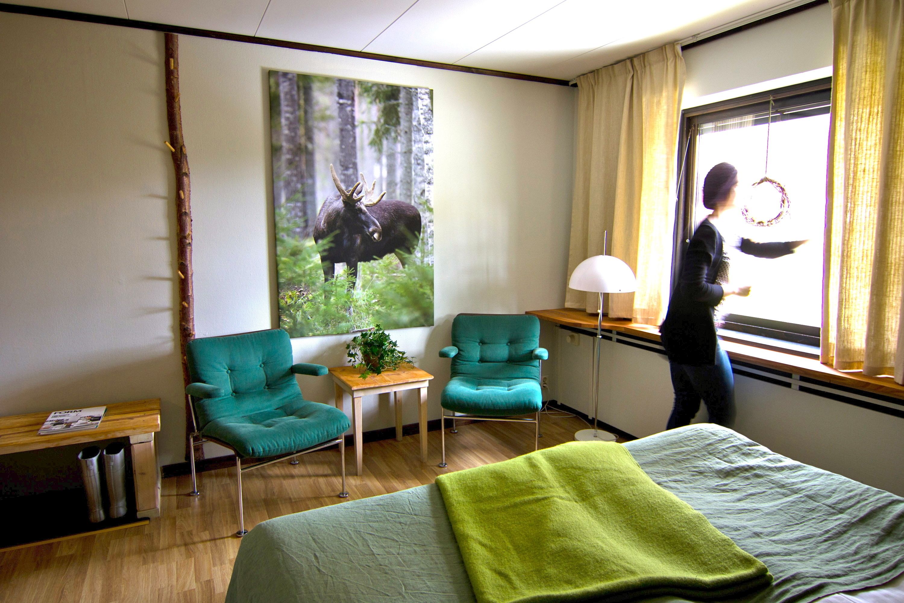 Basic dubbelrum eller tvåbäddsrum | Individuell inredning, unika möbler och strykjärn/strykbräda