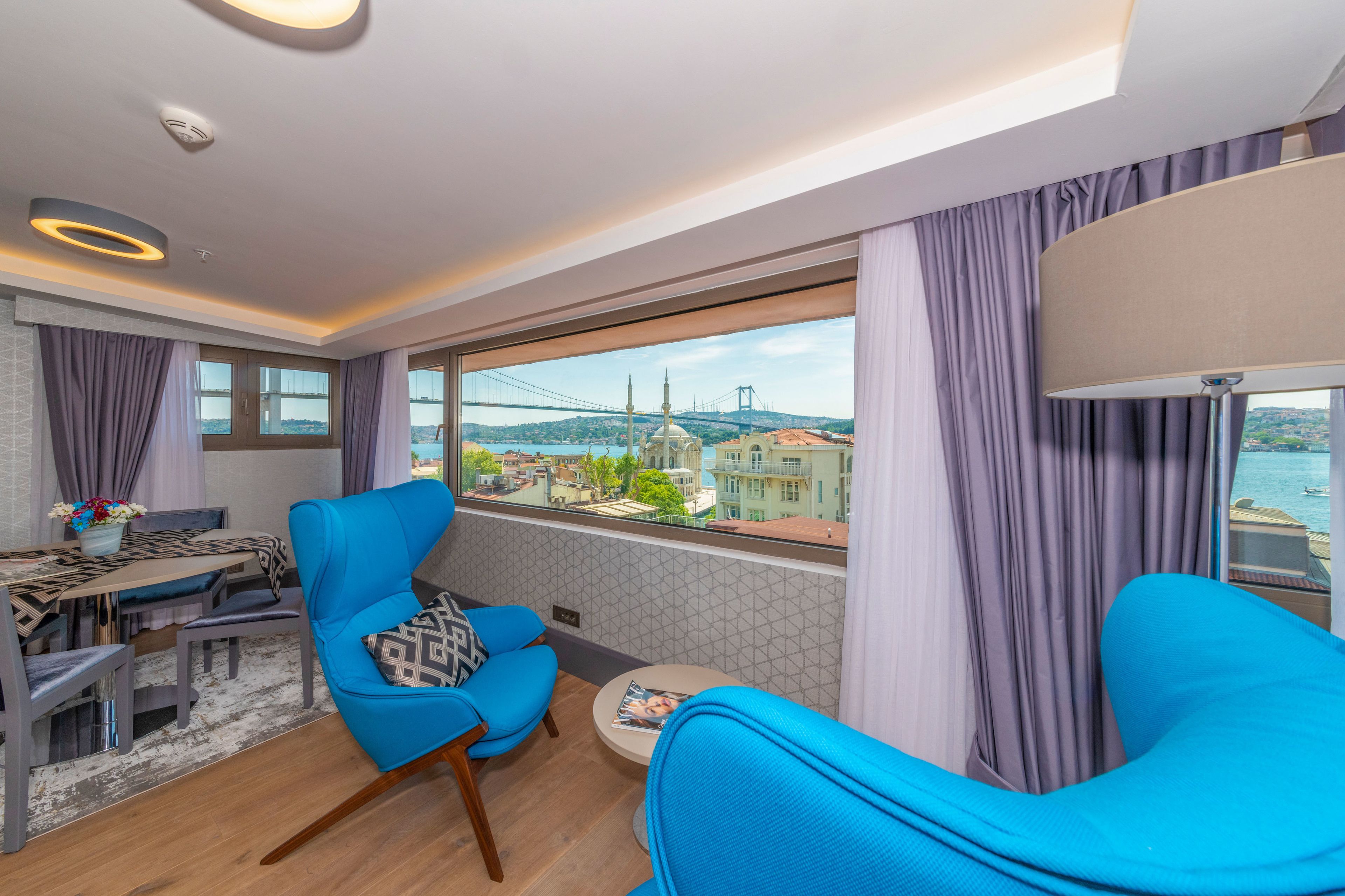 King Room with Bosphorus View, Annex Building (Stair Access) | 2 bedrooms, Egyptian cotton sheets, premium bedding, in-room safe