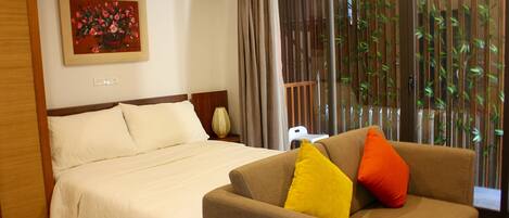 1 soveværelse, strygejern/strygebræt, internetforbindelse