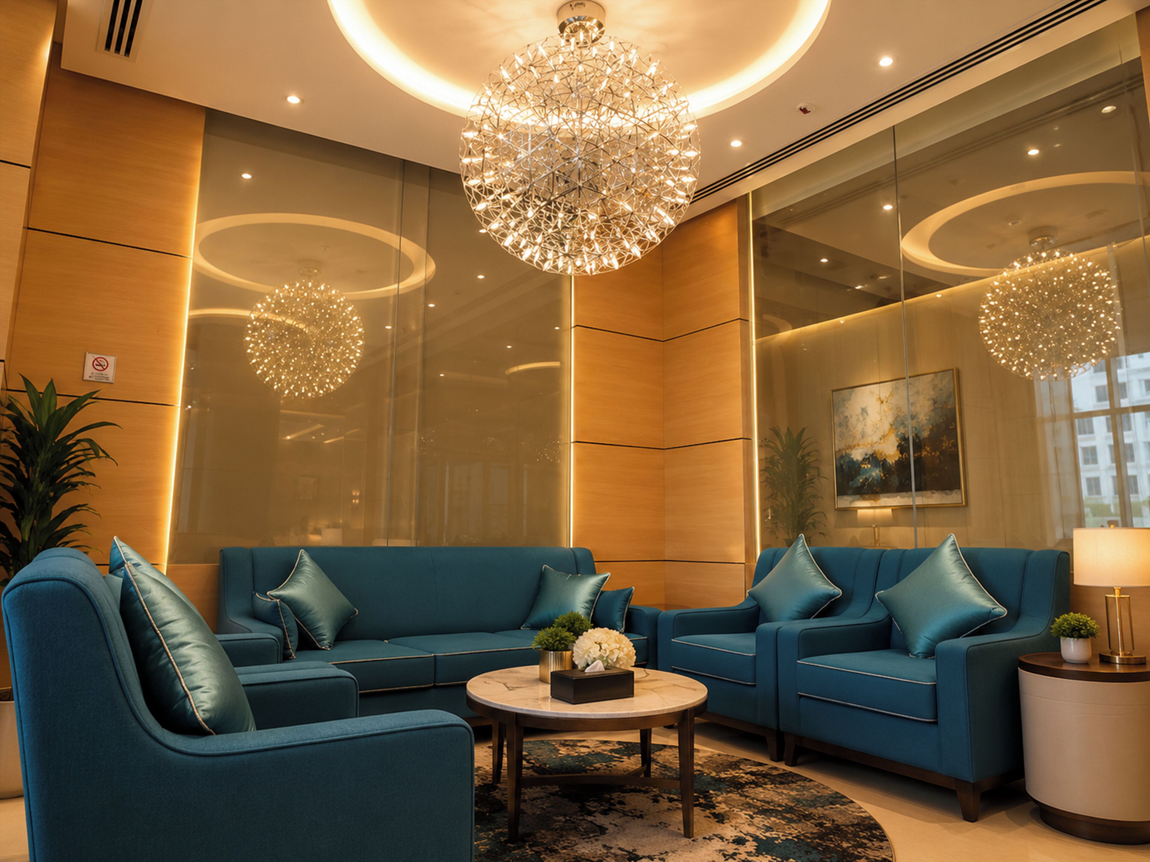 Lobby sitting area