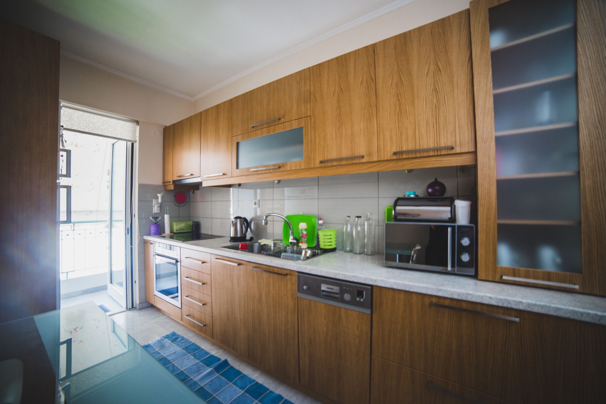 Deluxe Apartment, 2 Bedrooms | Private kitchen | Full-size fridge, microwave, oven, stovetop