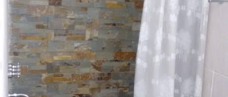 Family Apartment, 2 Bedrooms, Non Smoking, Garden View | Bathroom | Combined shower/bathtub, deep-soaking bathtub, bidet, towels
