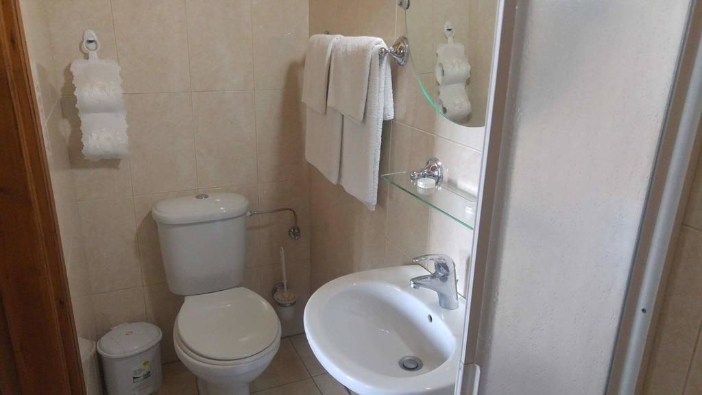 basic double or twin room, mountain view | bathroom | shower, free toiletries, hair dryer, towels