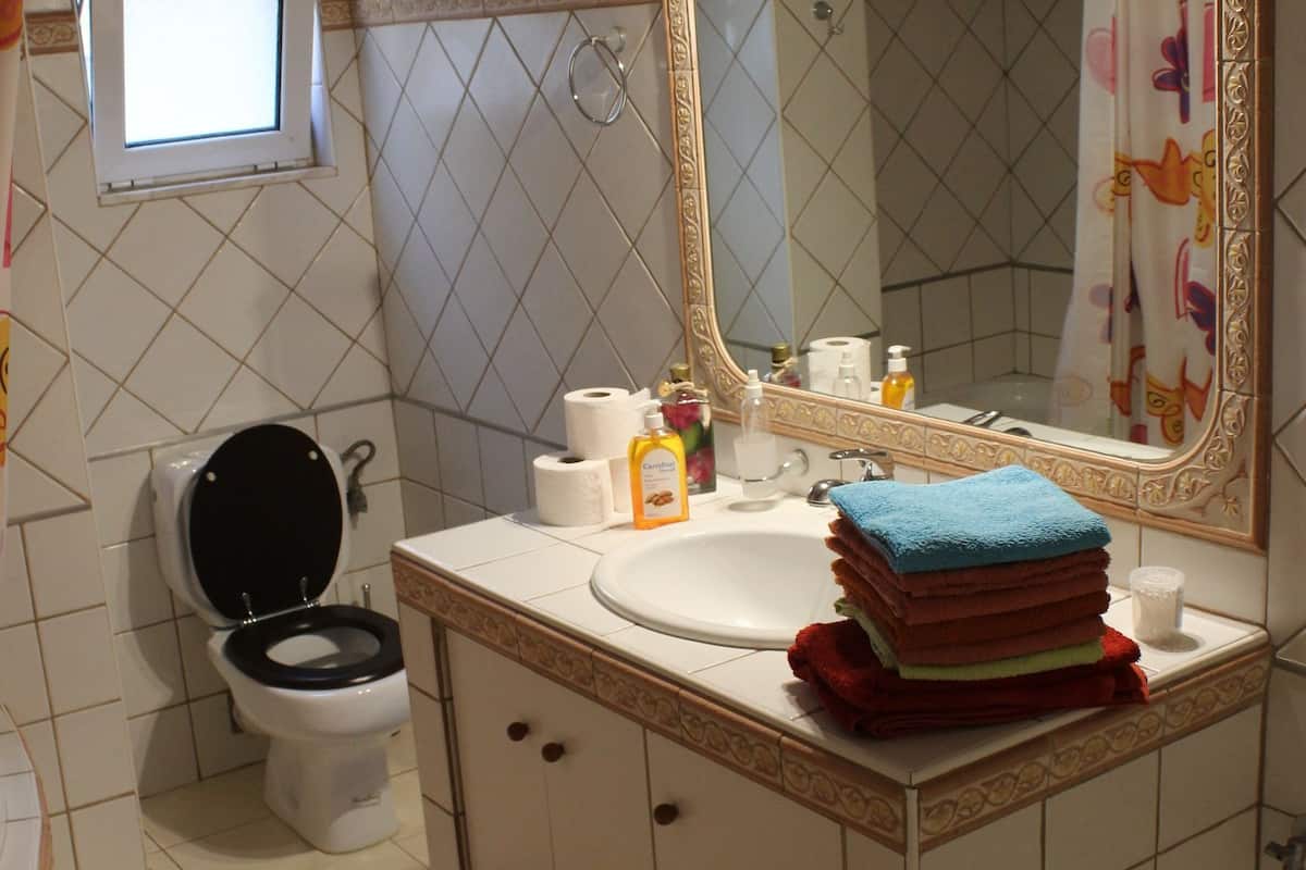 apartment, 2 bedrooms | bathroom amenities | combined shower/bathtub, free toiletries, hair dryer, towels