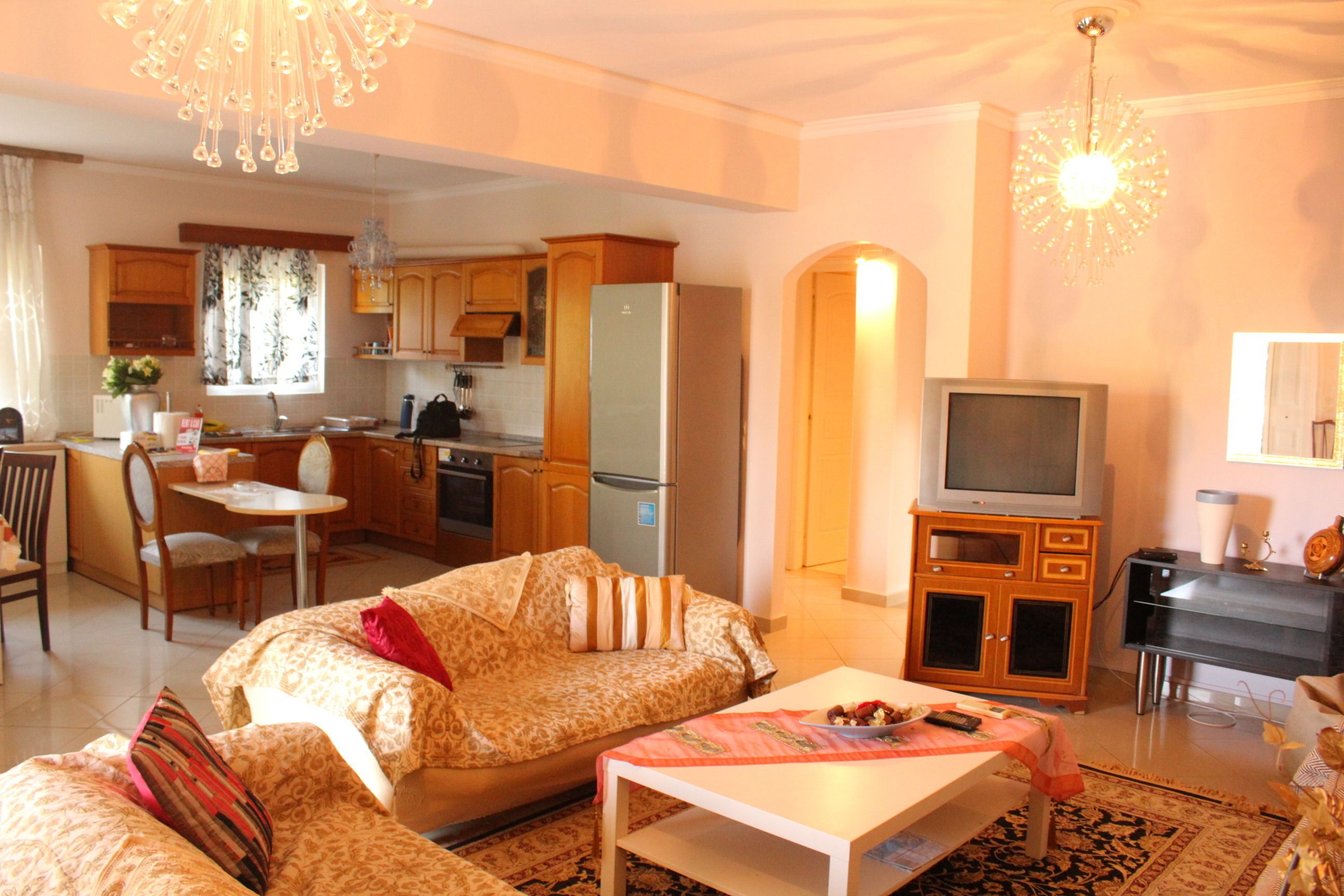 apartment, 2 bedrooms | living area | tv