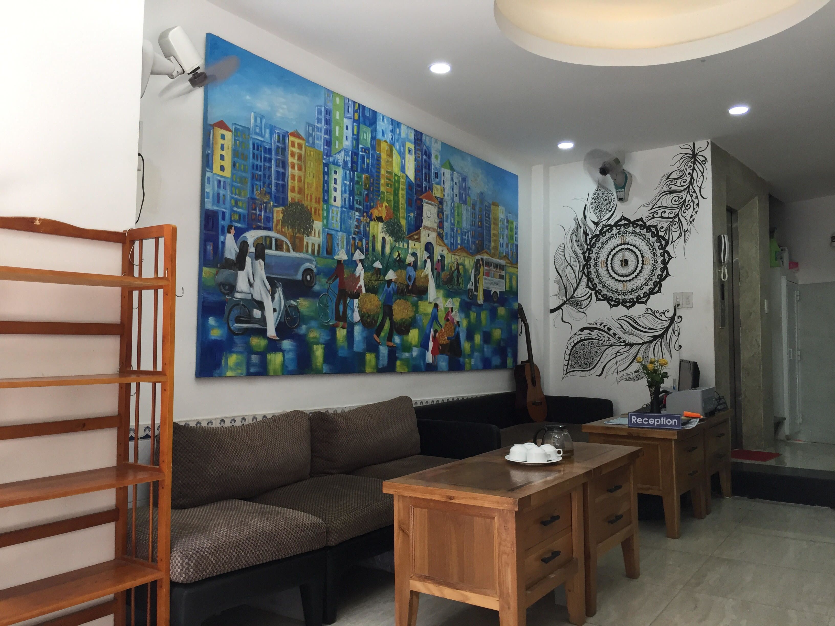 Área de estar no saguão