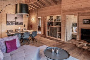 豪華公寓 | 客廳 | 平面電視、平板電腦、加熱地板