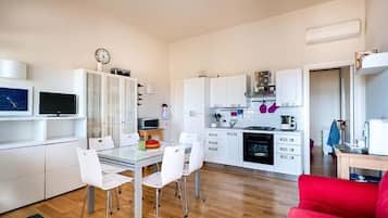 Condo, 2 Bedrooms, Sea View | Private kitchen | Full-sized fridge, oven, stovetop, cookware/dishes/utensils