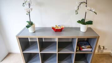 Family House, 3 Bedrooms | Living area | Fireplace