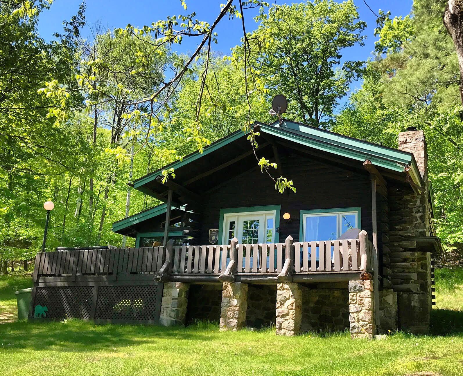 Chalet en bois rond | Literie de qualité supérieure